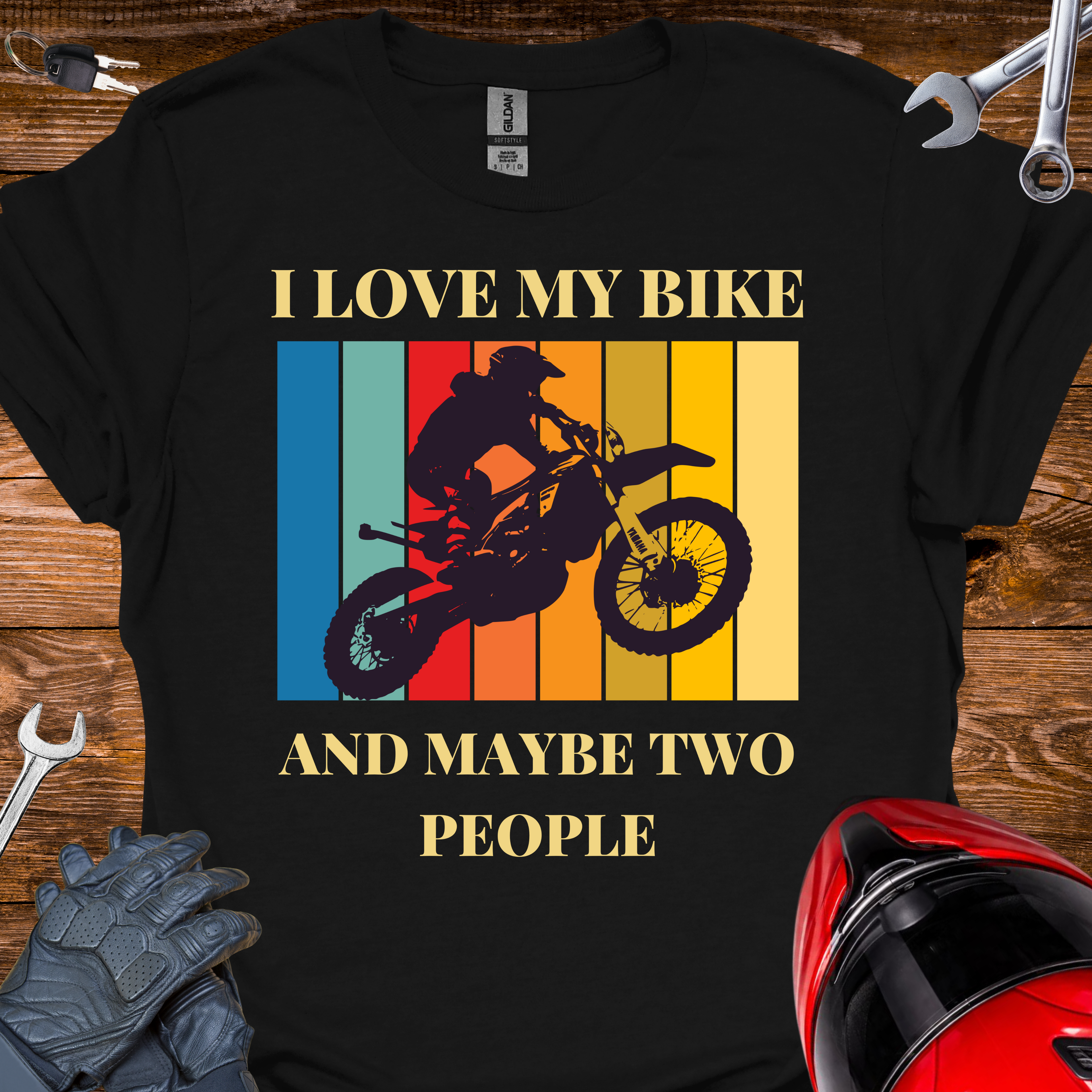 I love my bike and maybe 2 people T-Shirt